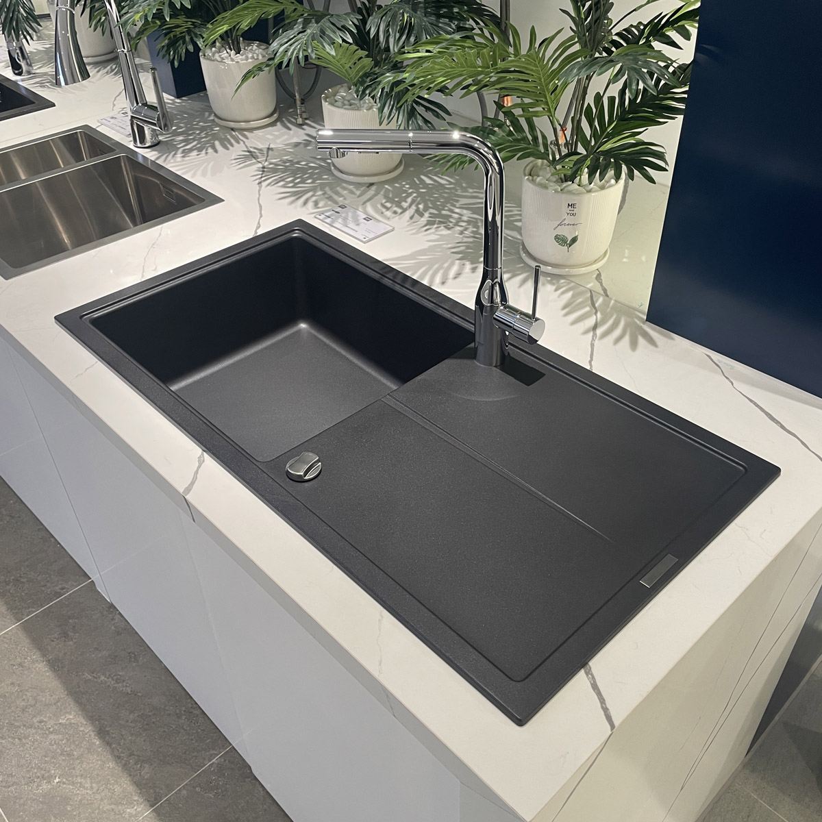 Chậu rửa chén 1 hộc Composite cánh trái K400 GROHE 31641AP0