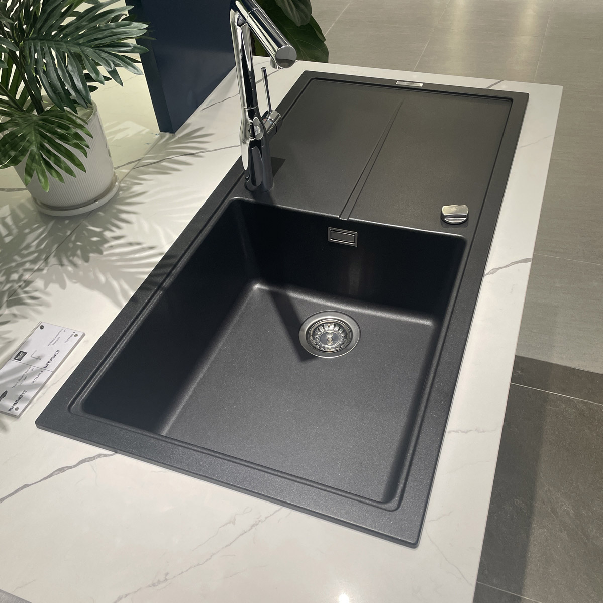 Chậu rửa chén 1 hộc Composite cánh trái K400 GROHE 31641AP0