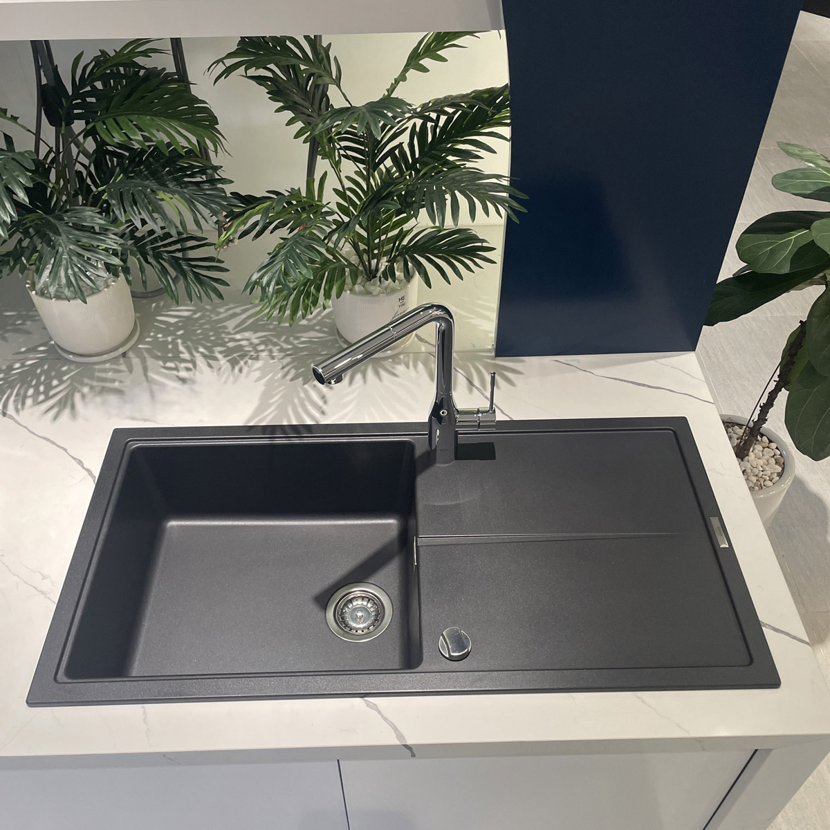 Chậu rửa chén 1 hộc Composite cánh trái K400 GROHE 31641AP0