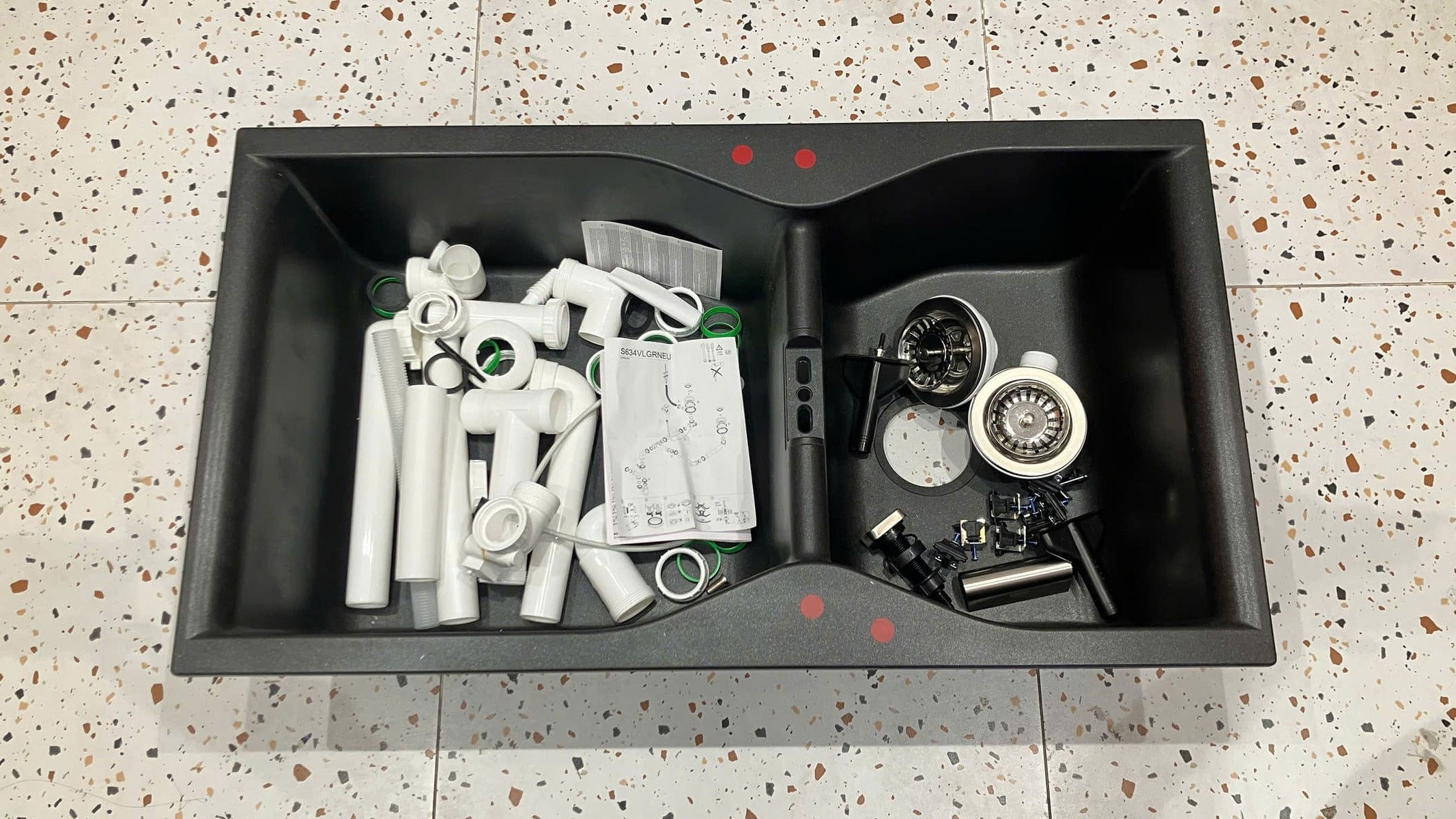 Chậu rửa chén 2 hộc Composite K700 GROHE 31658AP0