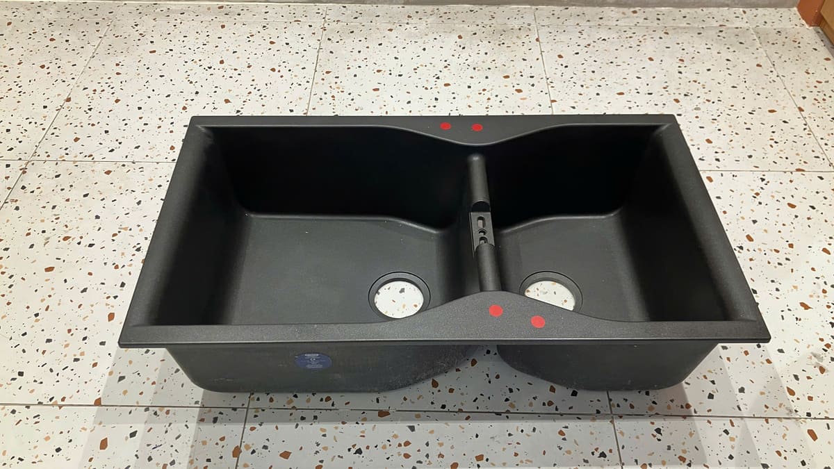 Chậu rửa chén 2 hộc Composite K700 GROHE 31658AP0