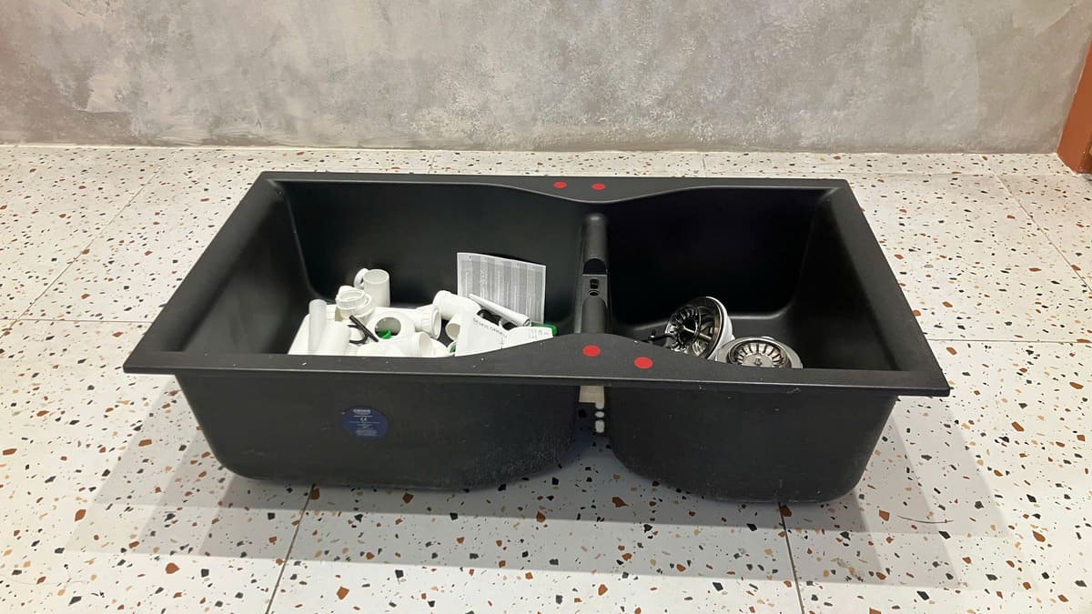 Chậu rửa chén 2 hộc Composite K700 GROHE 31658AP0