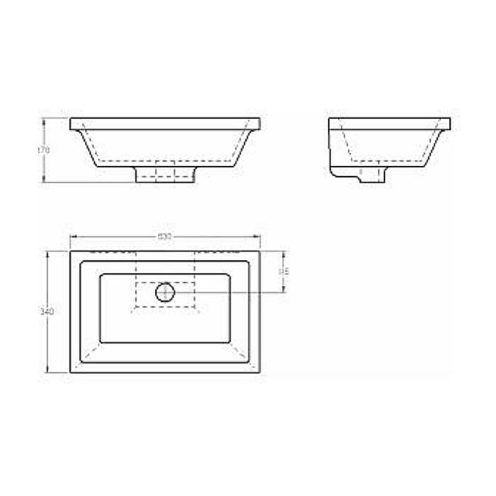 Chậu rửa mặt lavabo âm bàn Eurocube GROHE 39155000