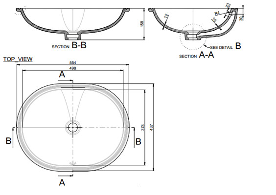 Chậu rửa mặt lavabo âm bàn GROHE 3971100H