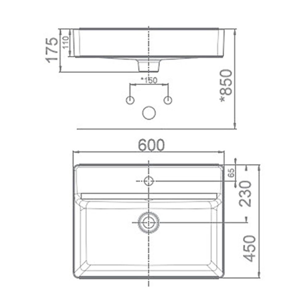 Chậu lavabo đặt bàn GROHE 120129