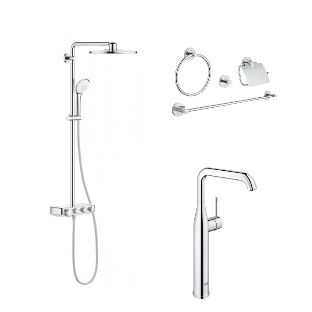 Combo sen vòi cao cấp và phụ kiện SMC Essence GROHE 119198