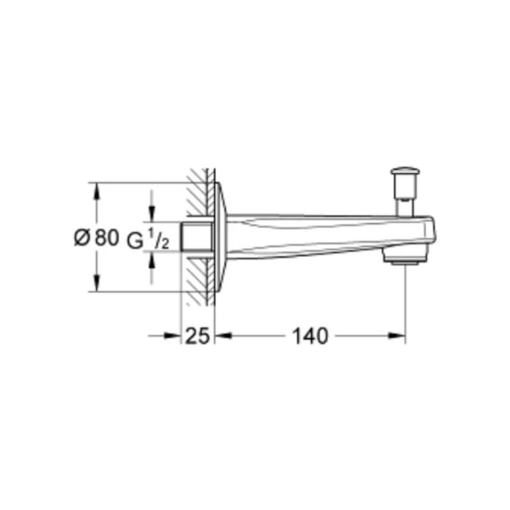 Củ sen tắm Bau Contemporary GROHE 13254000