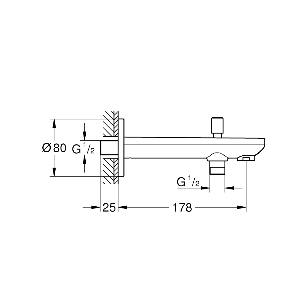 Củ sen tắm Bau Contemporary GROHE 13390000