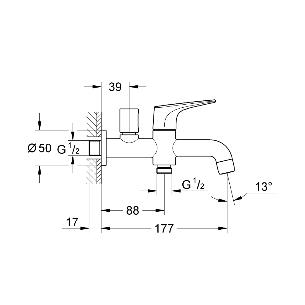 Củ sen tắm BauFlow GROHE 20280000