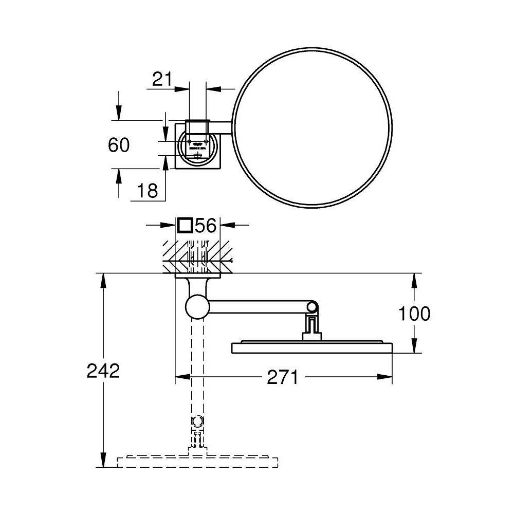 Gương trang điểm Allure GROHE 40967001