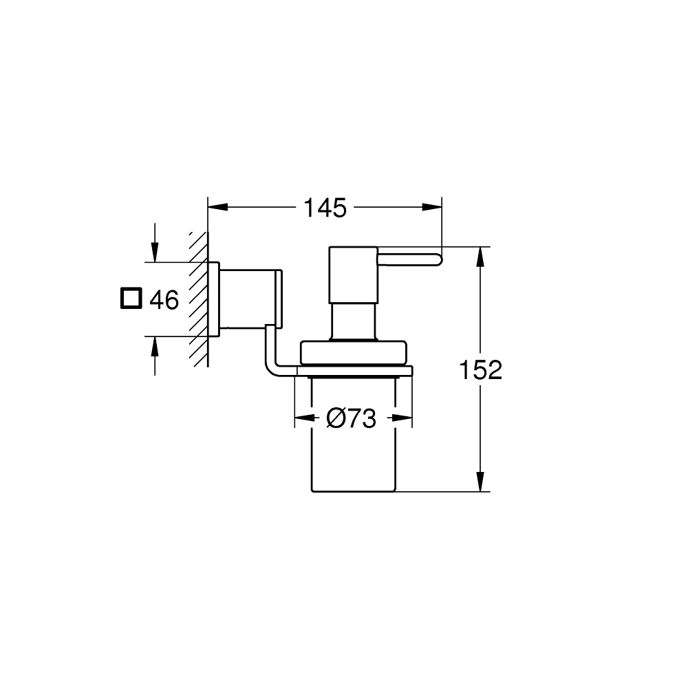 Bộ hộp xịt xà phòng Allure GROHE 40363000