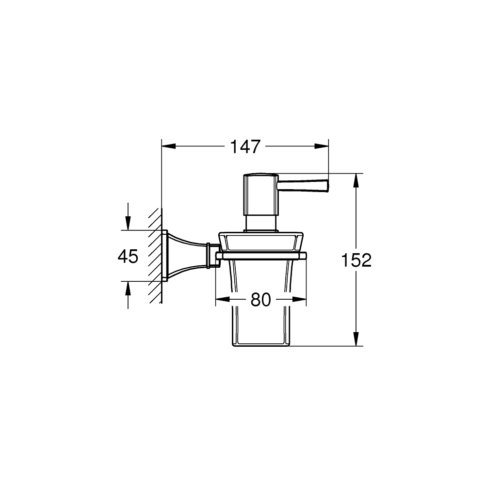 Bộ hộp xịt xà phòng Grandera GROHE 40627000