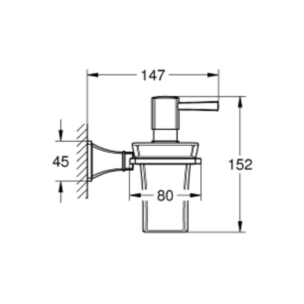 Bộ hộp xịt xà phòng Grandera GROHE 40910IG0