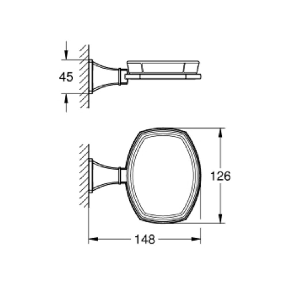 Kệ đựng xà phòng Grandera GROHE 40923IG0