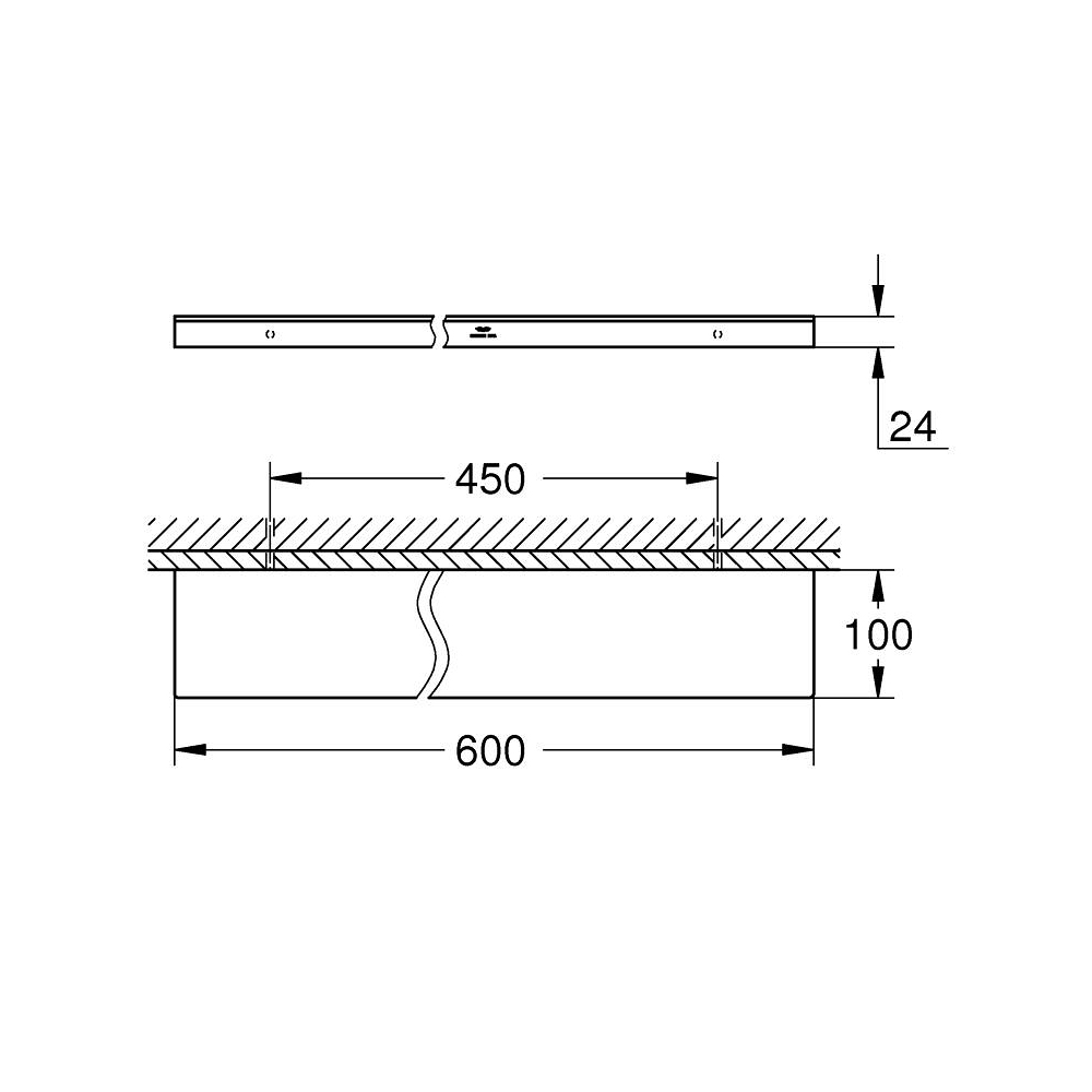 Kệ kính Allure GROHE 40965001