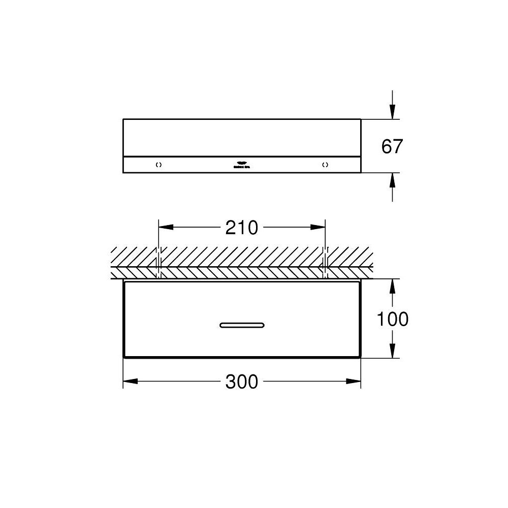 Kệ nhà tắm Allure GROHE 40966001