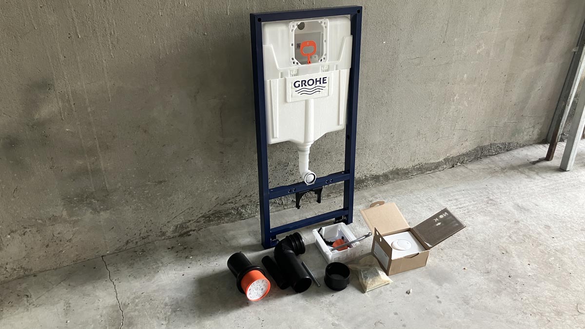 Két nước âm tường có khung 3 trong 1 GROHE 38722001