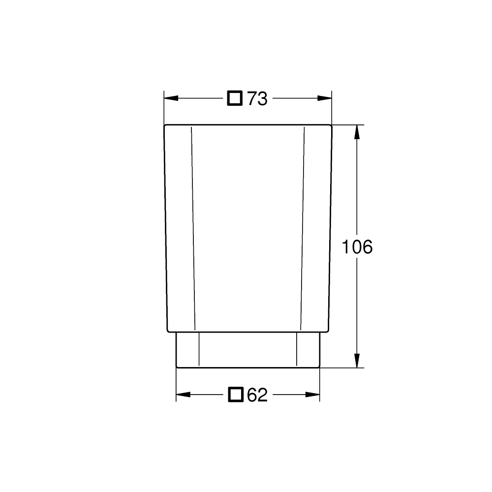 Ly thủy tinh Selection Cube GROHE 40783000