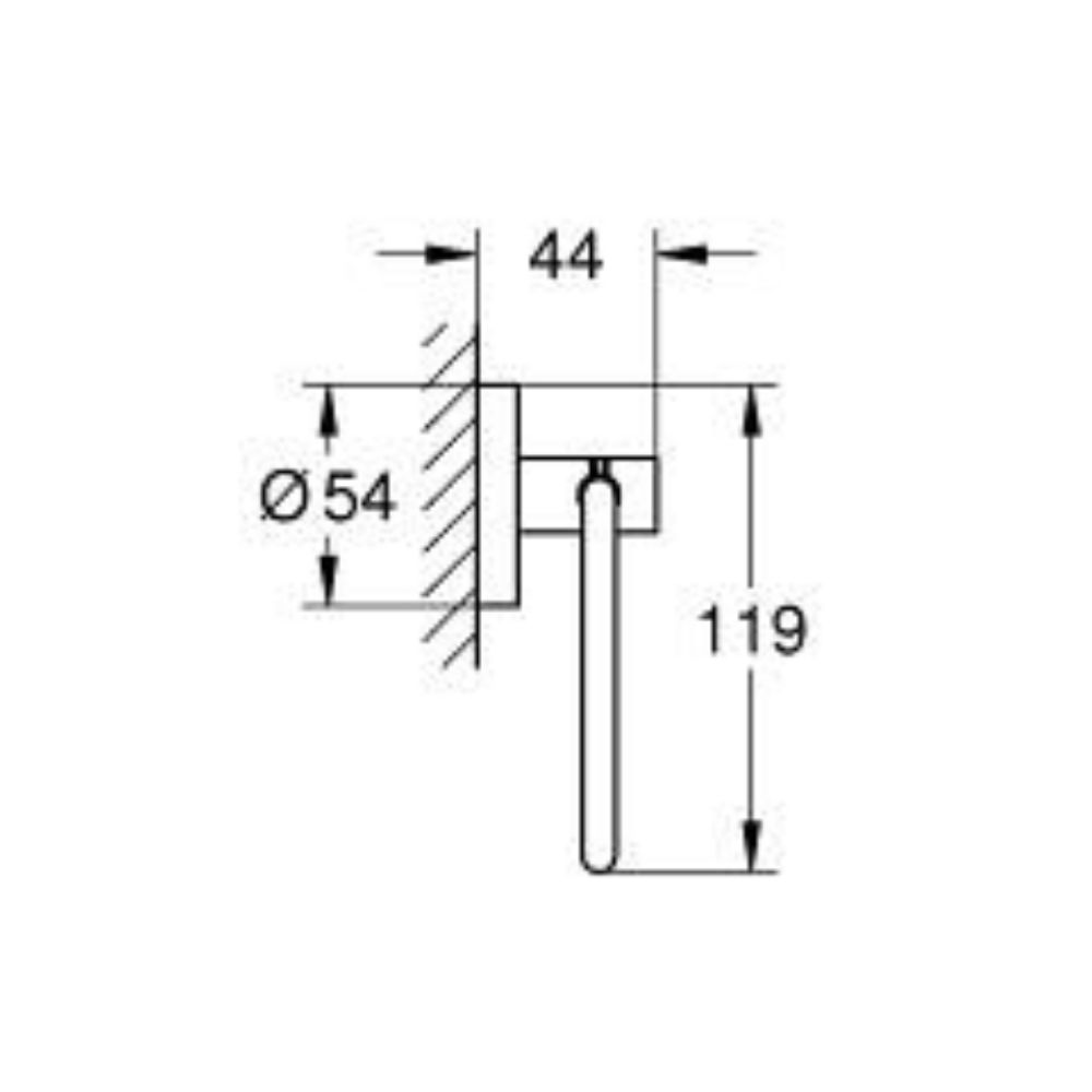 Lô giấy vệ sinh Essentials GROHE 1024722430