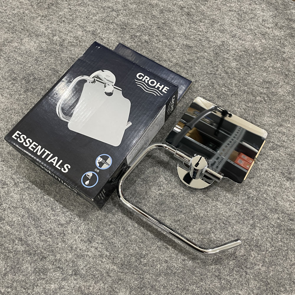 Lô giấy vệ sinh có nắp Essentials GROHE 40367001