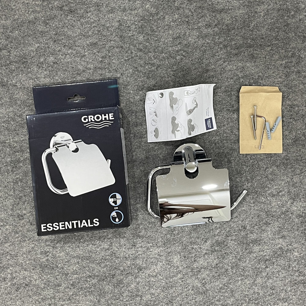 Lô giấy vệ sinh có nắp Essentials GROHE 40367001