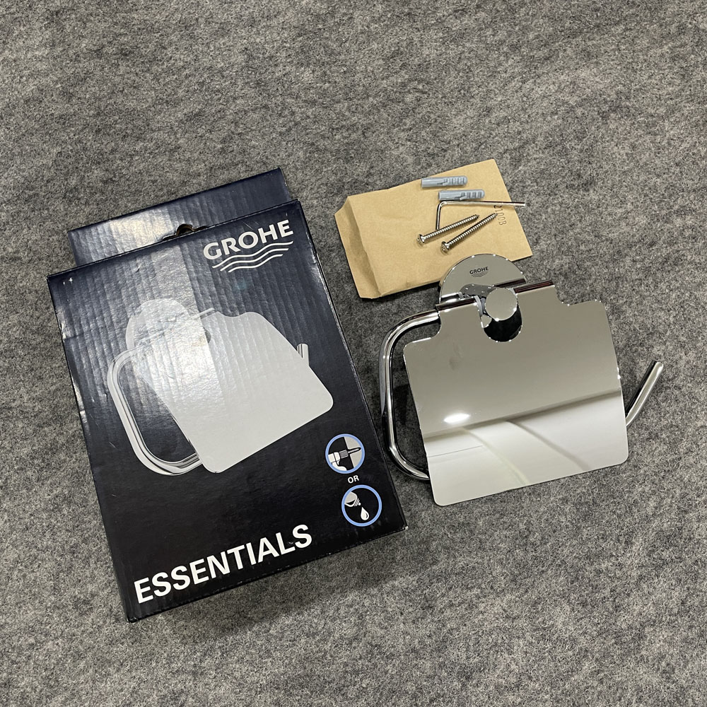 Lô giấy vệ sinh có nắp Essentials GROHE 40367001