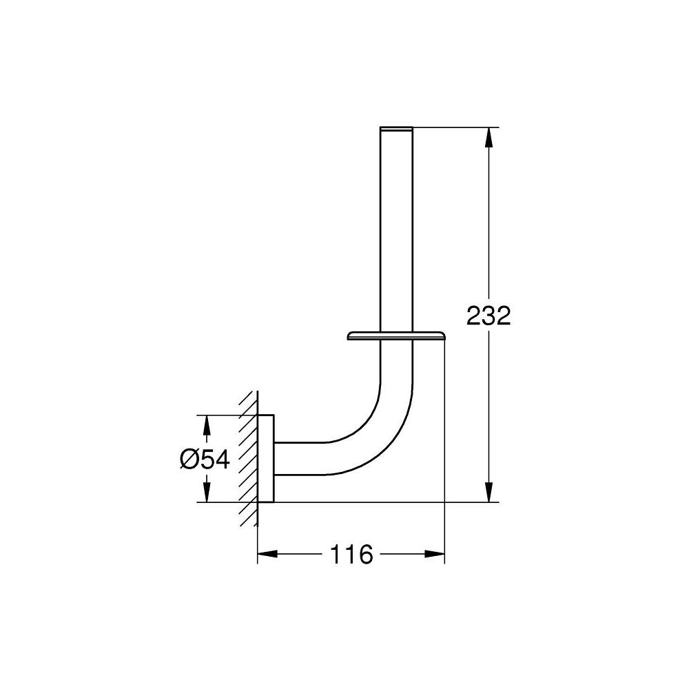 Lô giấy vệ sinh Essentials GROHE 40385001