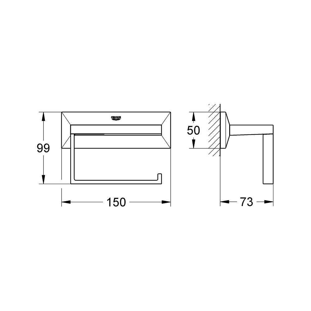 Lô giấy vệ sinh Allure GROHE 40499000