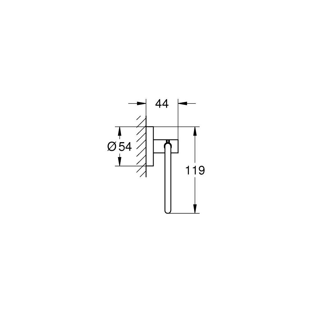 Lô giấy vệ sinh Essentials GROHE 40689001