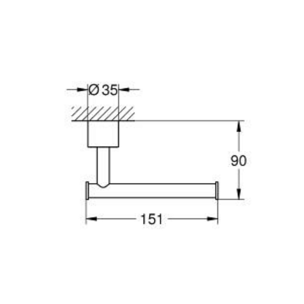 Móc treo giấy Atrio GROHE 40891000