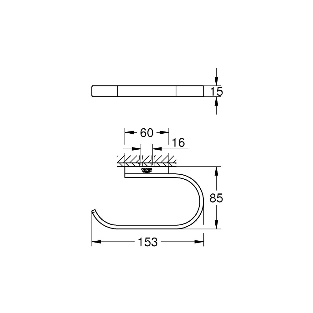Lô giấy vệ sinh Selection GROHE 41220KF0