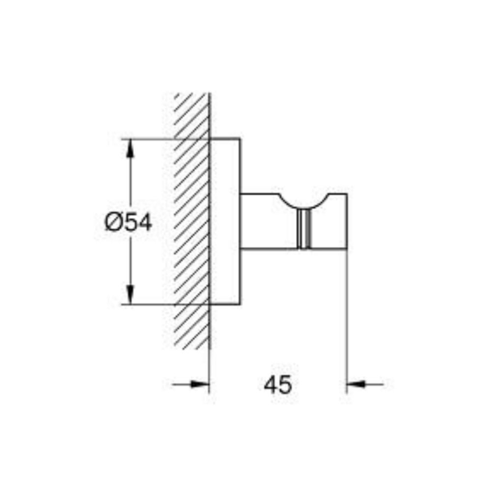 Móc treo áo gắn tường Essentials GROHE 1024602430
