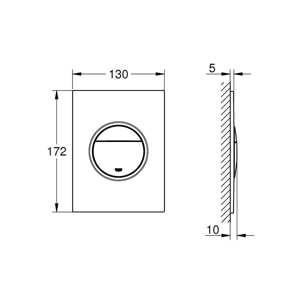 Nút nhấn xả Nova Cosmopolitan S GROHE 37601000