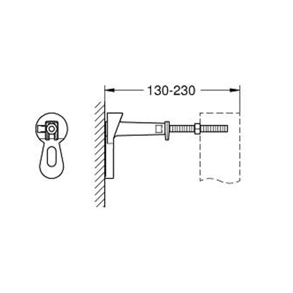 Bộ ốc vít cho két âm tường Rapid SL GROHE 3855800M