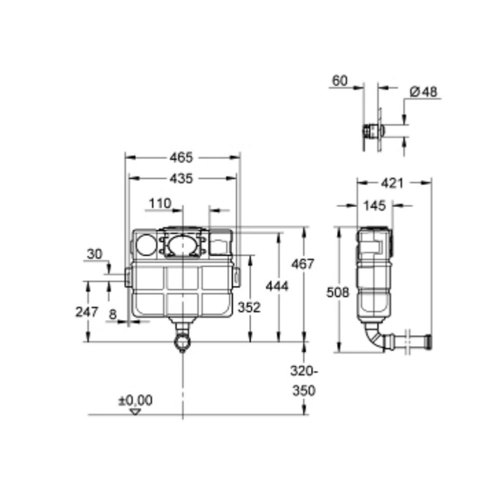 Két nước âm tường GROHE 38743000