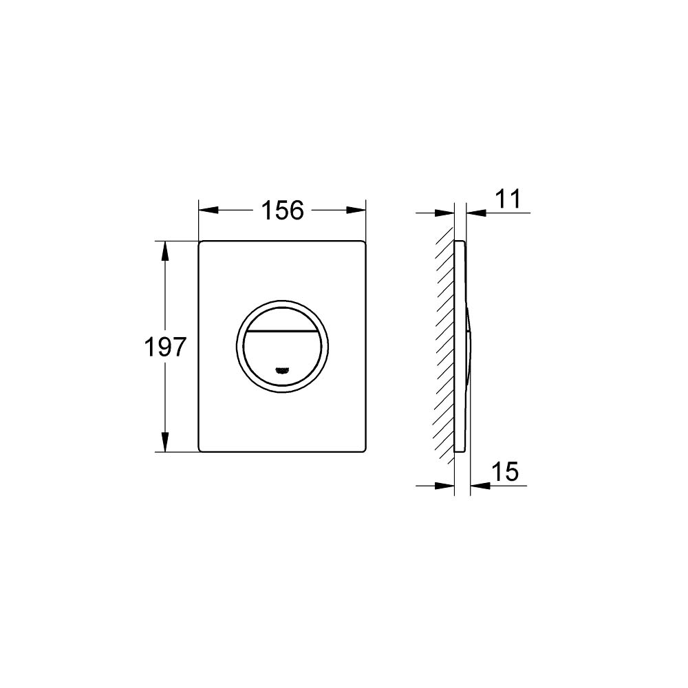 Nút nhấn xả Nova Cosmopolitan Light GROHE 38809000