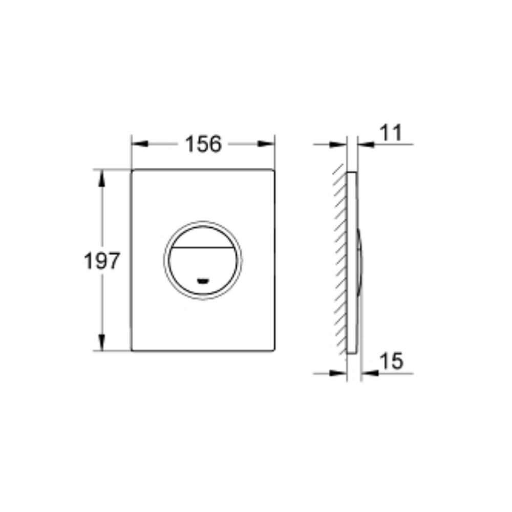 Nút nhấn xả Nova Cosmopolitan GROHE 38847LI0