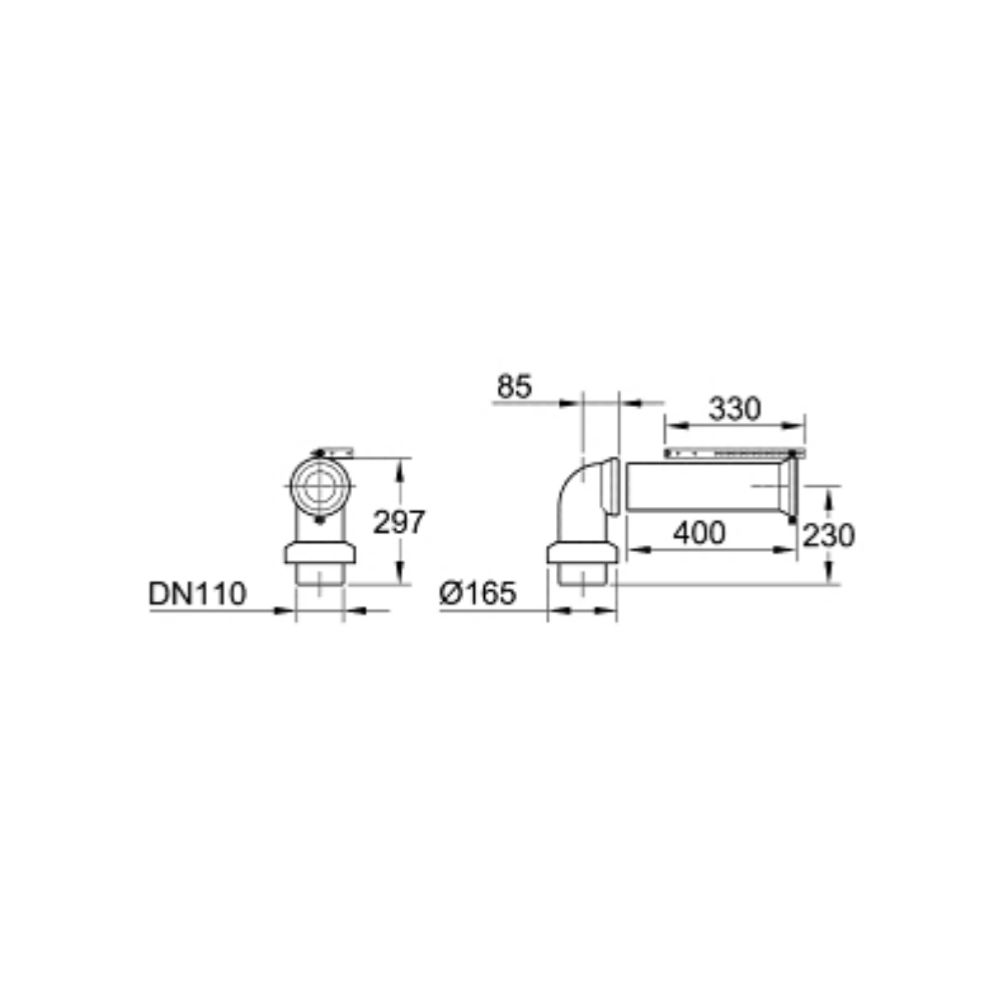 Ống xả thoát sàn / ngang GROHE 39454000