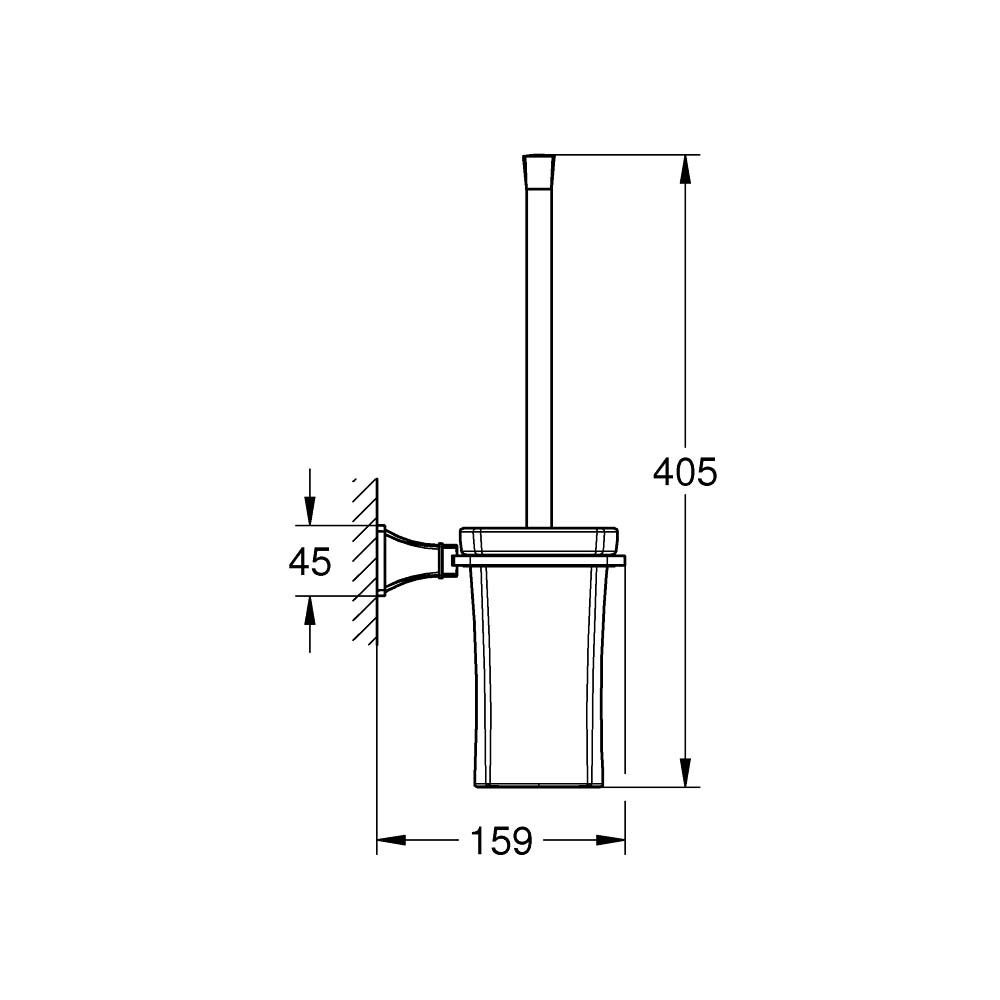 Bộ cọ cầu gắn tường Grandera GROHE 40632000