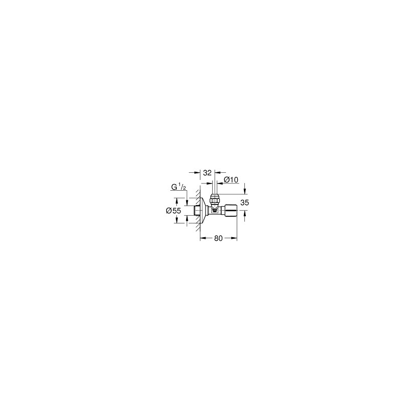 Van khóa nước GROHE 22037000