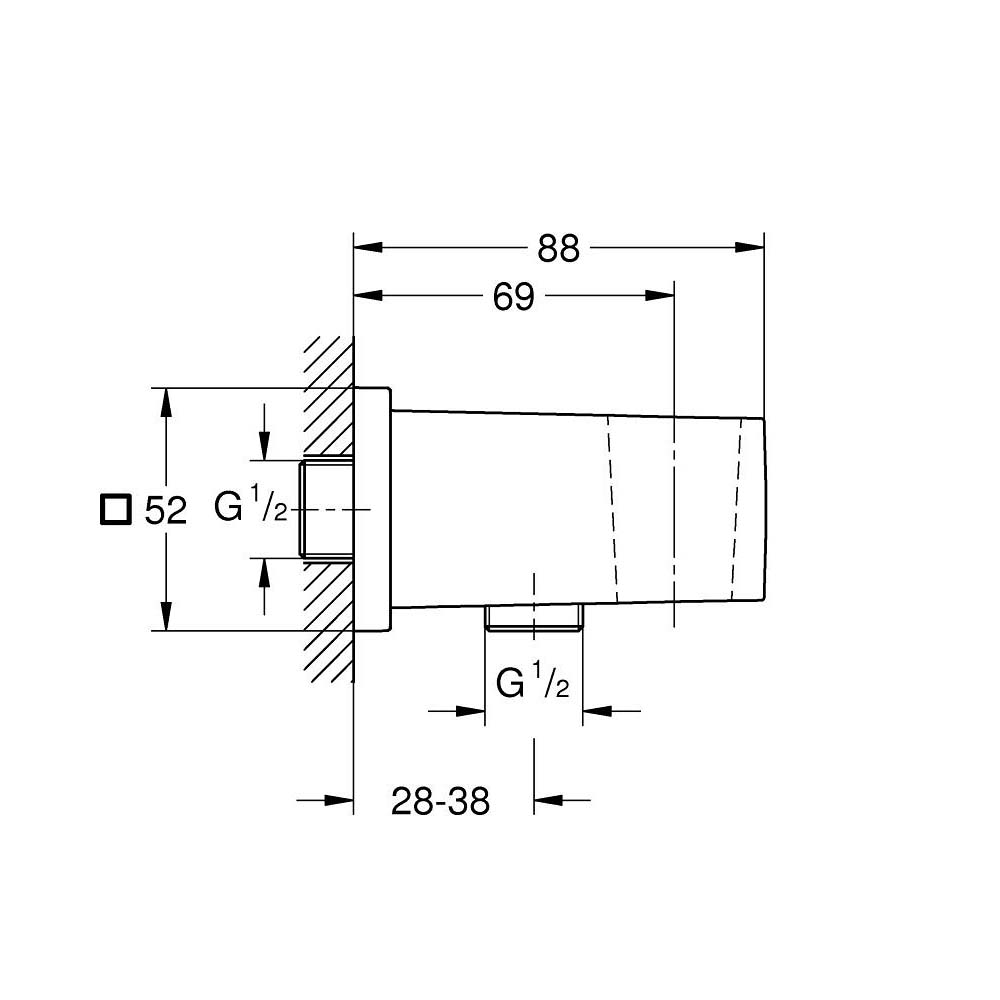 Gác sen tắm Euphoria Cube GROHE 26370000