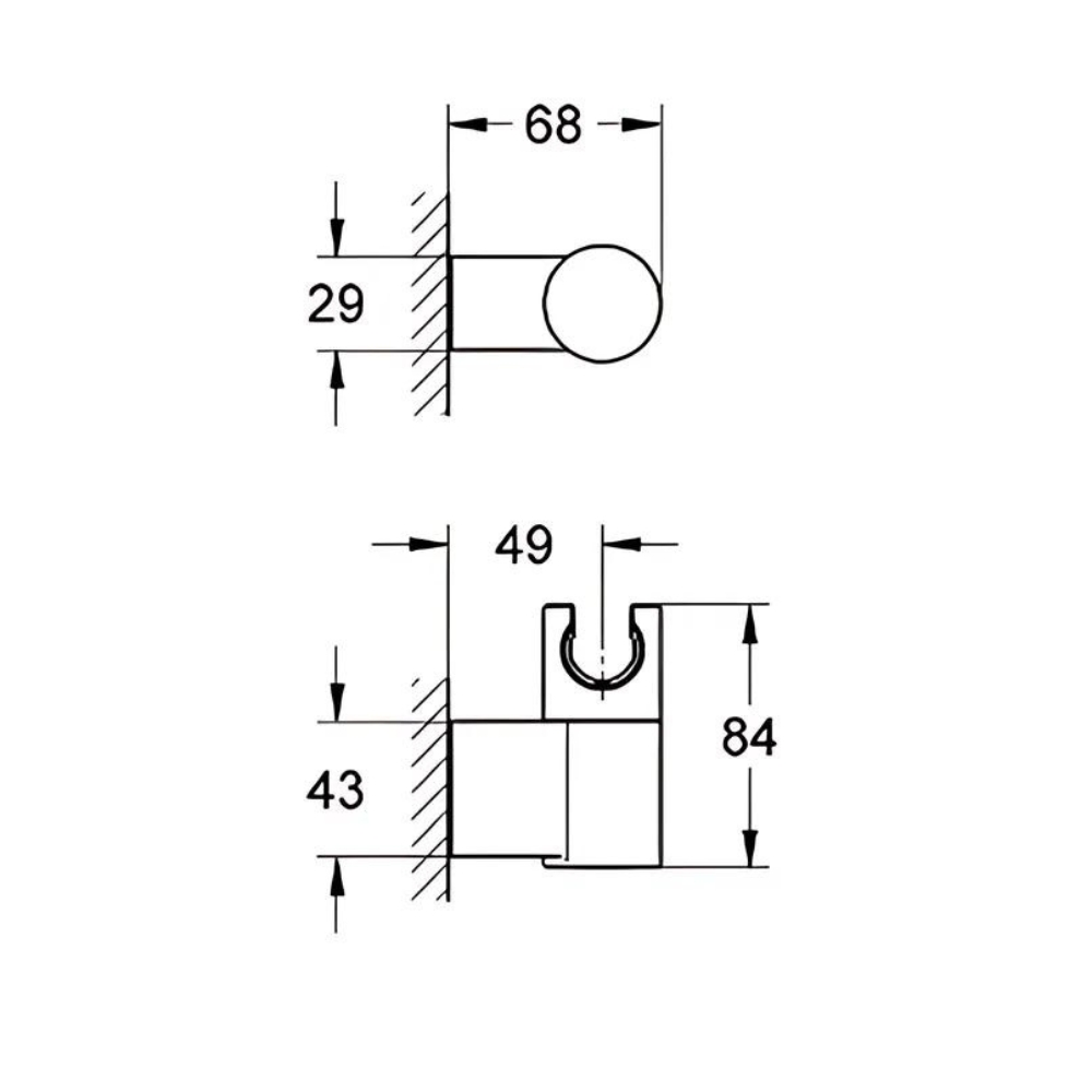 Gác tay sen tắm GROHE 27055000
