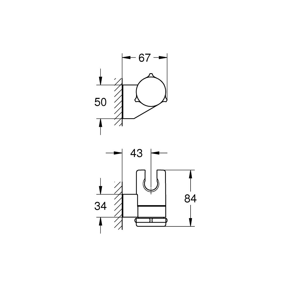 Gác sen Tempesta Hansgrohe 27595000