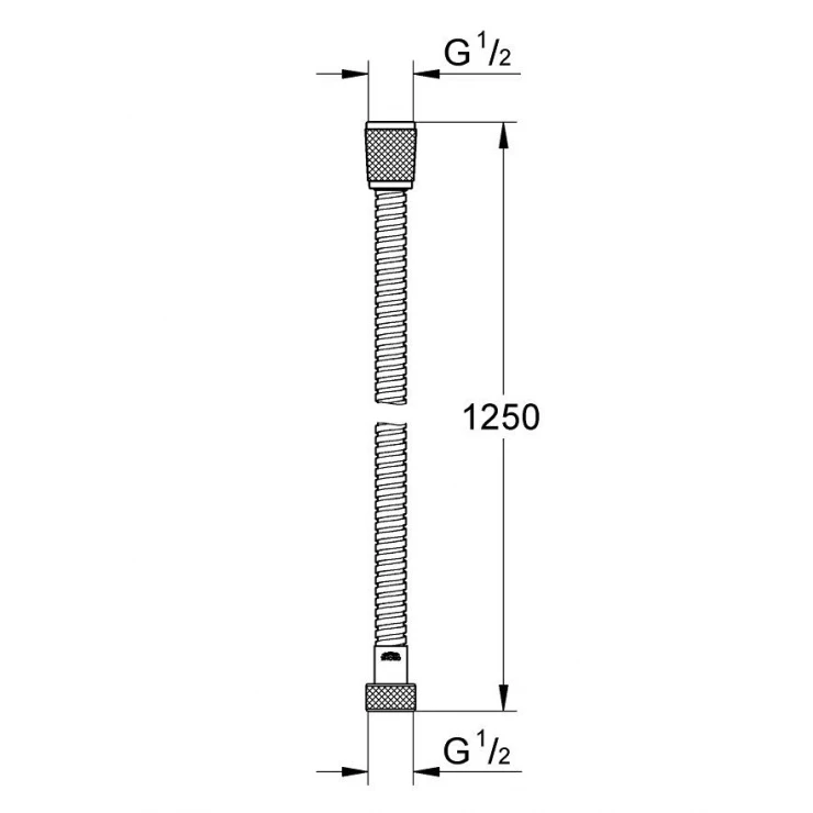 Dây sen 1250 mm Metal Tube Supra GROHE 28142000