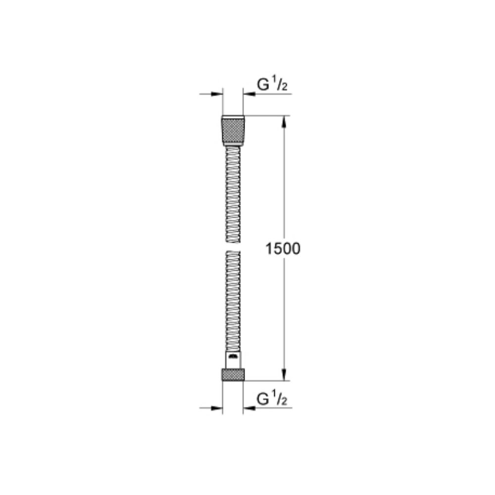 Dây sen kim loại Relexaflex 1500mm GROHE 28143001