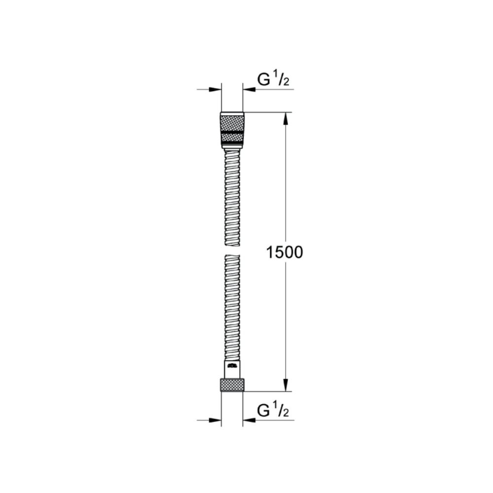 Dây sen kim loại Rotaflex Metal Longlife 1500mm GROHE 28417EN0