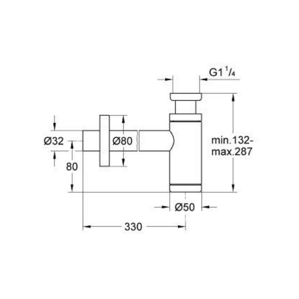 Ống thải chữ T GROHE 29509KF0