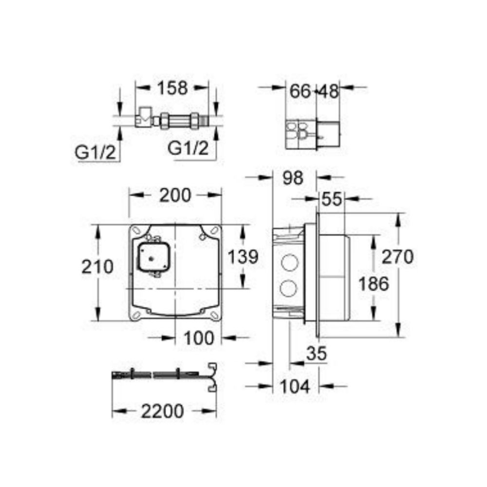 Bộ âm cho vòi chậu cảm ứng GROHE 36264000