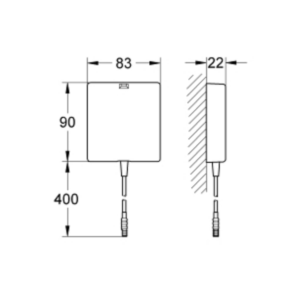 Bộ chuyển đổi chế độ nguồn điện cho vòi chậu cảm ứng GROHE 36338000
