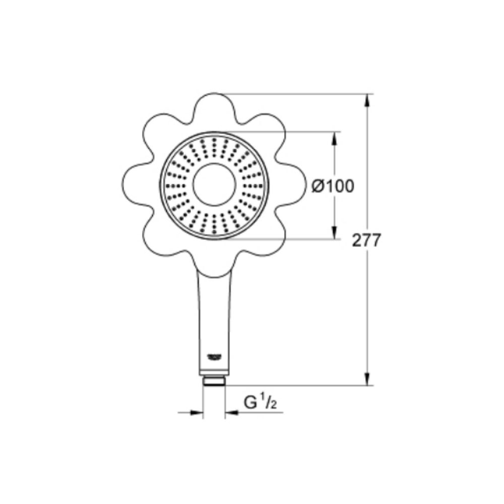 Tay sen tắm Rainshower Icon 100 GROHE 26115DU0